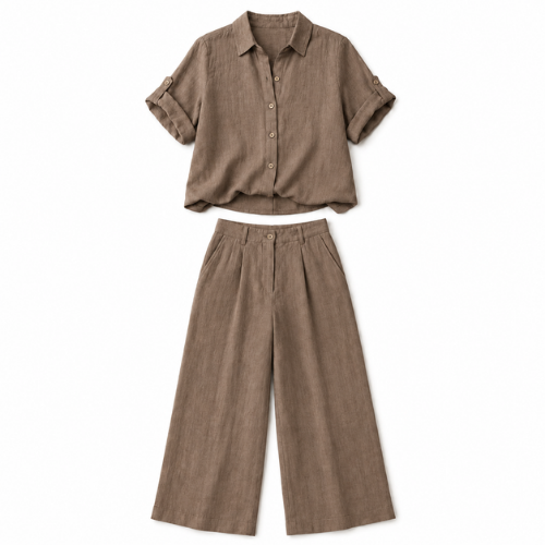 EuroSummer Trouser and Top - Brown