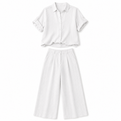 EuroSummer Trouser and Top - White